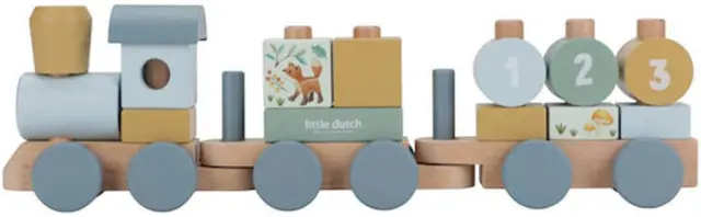 Little Dutch Ξύλινο τρενάκι με άσκηση λεπτής κίνησης Forest Friends FSC / LD7254 (Little Dutch)