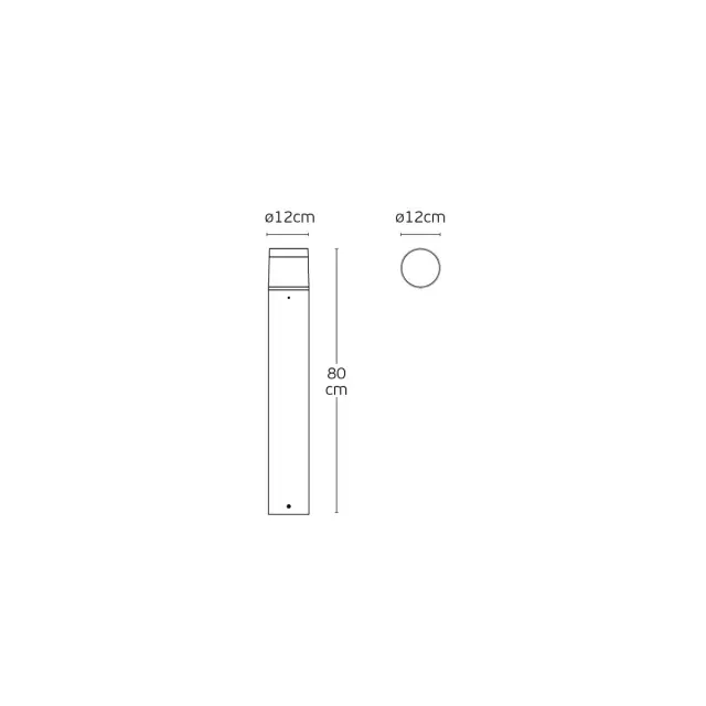 Koni VK/02230/AN/W – Φωτιστικό Led Δαπέδου 9W 3000K Ανθρακί IP65 3