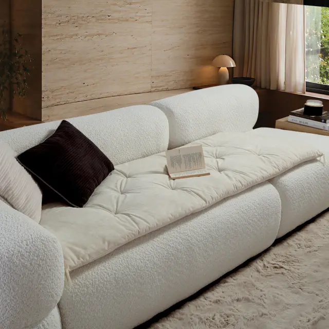 Nef-Nef Homeware Ανώστρωμα Καναπέ Eriete 70x180 Εκρού