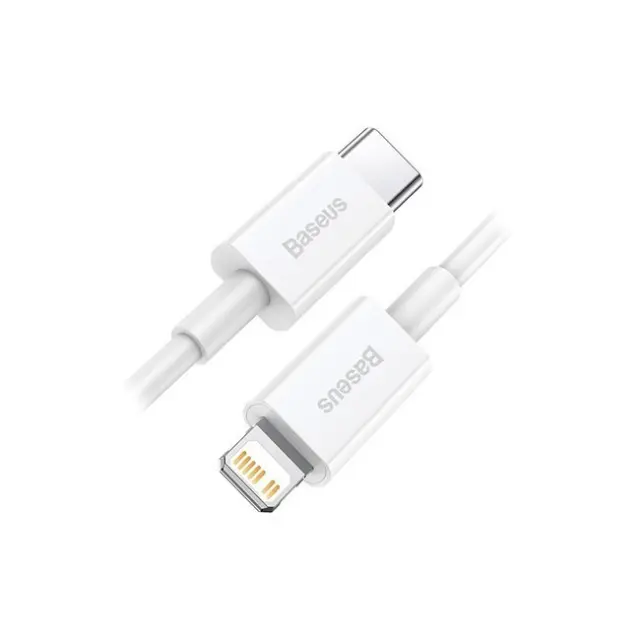 Baseus Cable Superior Series USB-C / Lightning PD 20W 1m White (CATLYS-A02)