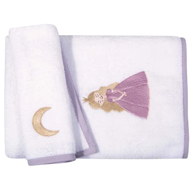 Σετ Πετσέτες 2Τ 30x50-70x130 400gsm Baby Greenwich Polo Club Essential 8862 White-Pink 100% βαμβακερό