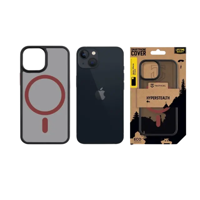 Tactical MagForce Hyperstealth 2.0 Cover for Apple iPhone 13 mini Black/Red 3