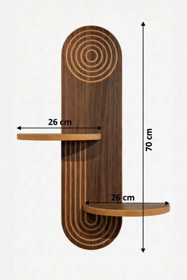 Ράφι Τοίχου BOCLUMA Wenge 2