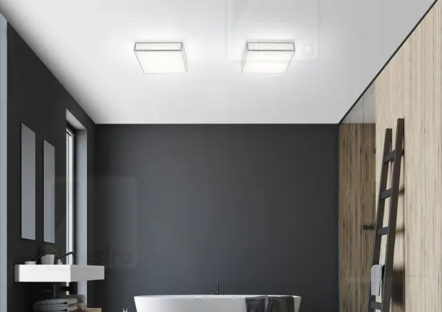 Φωτιστικό Οροφής Μπάνιου ZELO IP44 LED Chrome 30x30 Χρώμιο 2