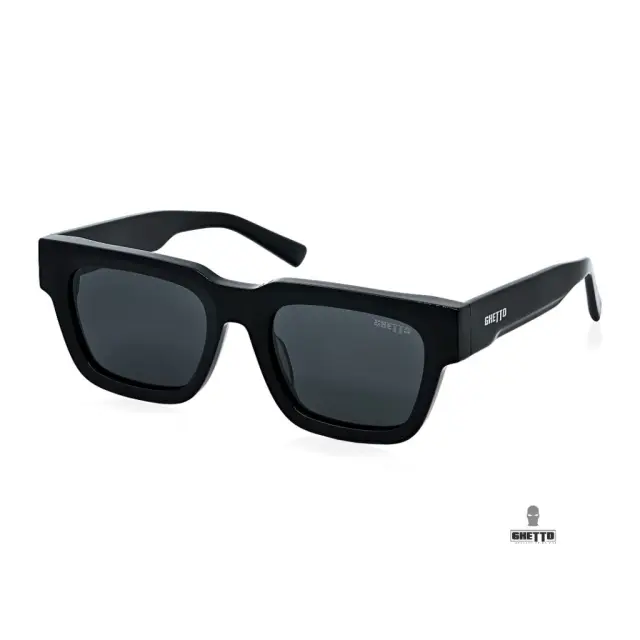Ghetto Square Luxury Sunglasses Black Frame Unisex