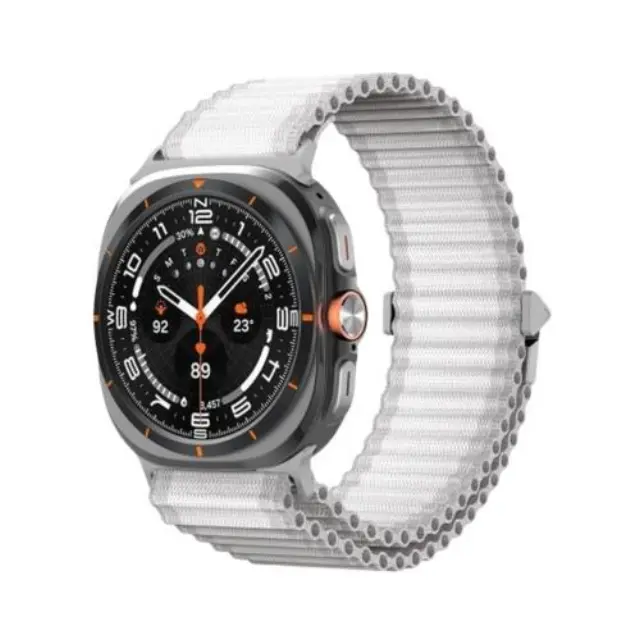 Λουράκι Nylon Woven Dux Ducis Samsung Watch Ultra 47mm YC Λευκό N68078