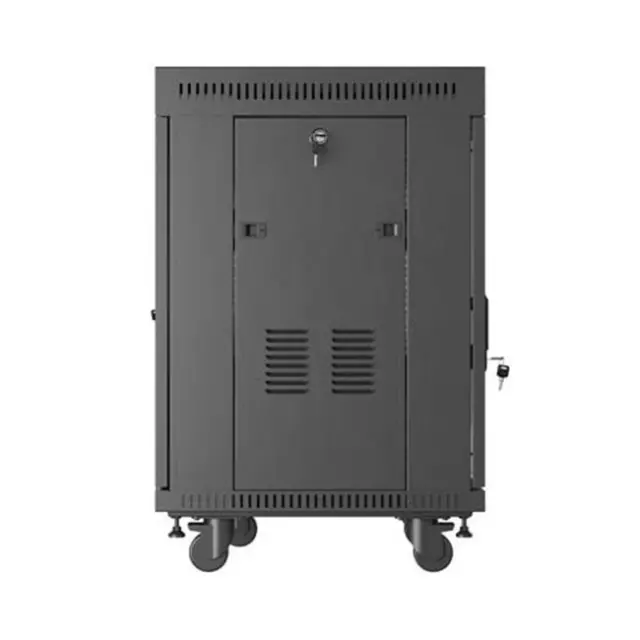 Lanberg Καμπίνα Rack 19" 15U 600x600 LCD V2 Black (FF01-6615-12BL) 3