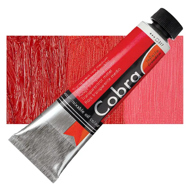 Λάδι Νερού Talens Cobra - 317 Transparent Red Medium - 40ml