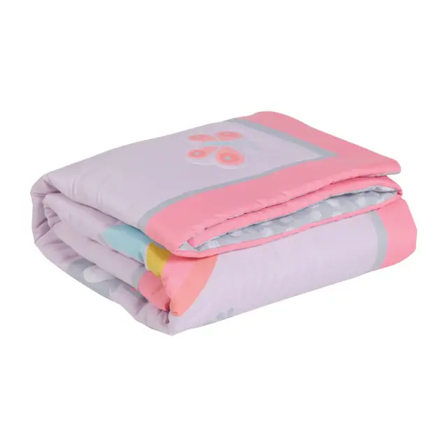 Κουβερλί Κούνιας 110x150 Fun Das Home 4934 Pink-Grey 100% Microfiber 3