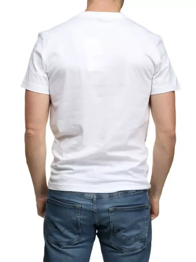 Calvin Klein - Ανδρικό T-shirt με Λογότυπο J30J322504-YAF Λευκό - XL 2