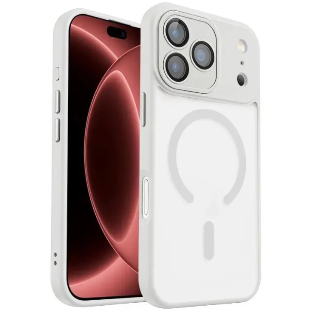 Hybrid Magsafe Matte Θήκη για iPhone 17 Pro Max/18 Pro Max-White OEM