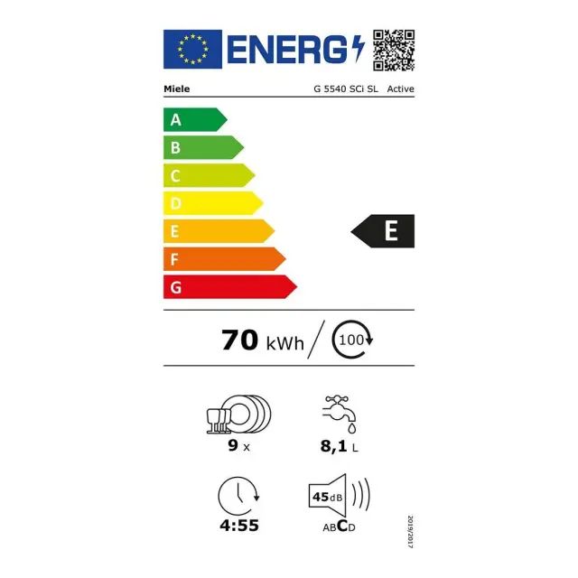 ΠΛΥΝΤΗΡΙΟ ΠΙΑΤΩΝ G5540 SCi SL A ED230 ACTIVE MIELE (E) 12147880 2
