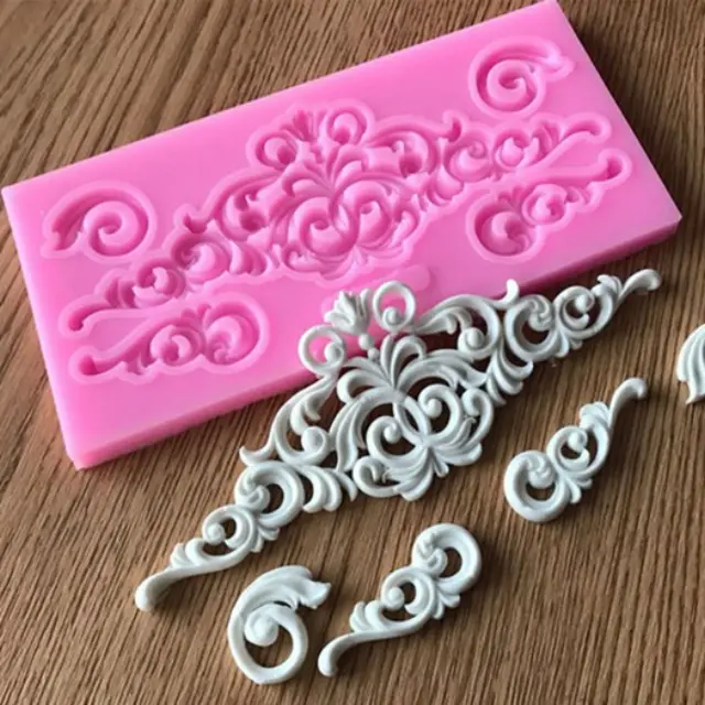 Καλούπι σιλικόνης, Vintage Relief Border, 13.7x6.5cm