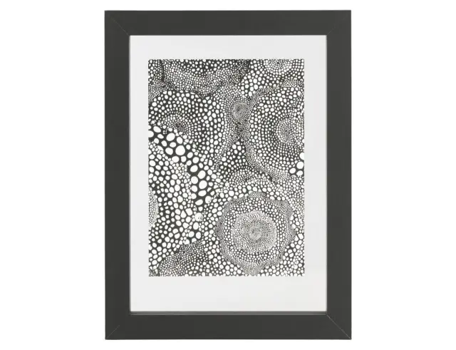 Κορνίζα Blake WOOOD με πασπαρτού, διαστάσεις 30x4x40cm και διαστάσεις φωτογραφίας 26x37cm - Black
