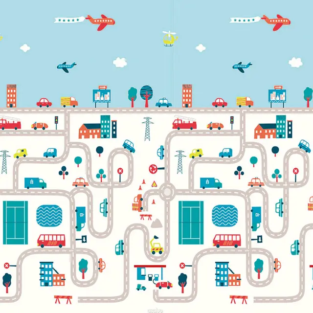 ASALVO ΑΝΑΔΙΠΛΟΥΜΕΝΟ ΧΑΛΑΚΙ ΔΡΑΣΤΗΡΙΟΤΗΤΩΝ CITY FOREST 120x180cm 3