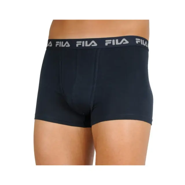 FILA Ανδρικό Boxer Classic Logo - Διπλό Πακέτο, Χρώμα Σκούρο Μπλε 2