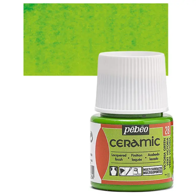 Pebeo Ceramic Καλυπτικό Σμάλτο - 28 Victoria Green - 45ml