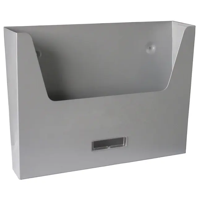 Θήκη Έντυπων NEWS ΙI Ασημί 345x50x255mm