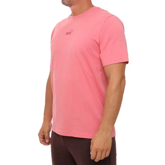 Puma Men's Essentials Small No1 Centered Logo Tee Κοραλί 692912-25 (Puma) 2