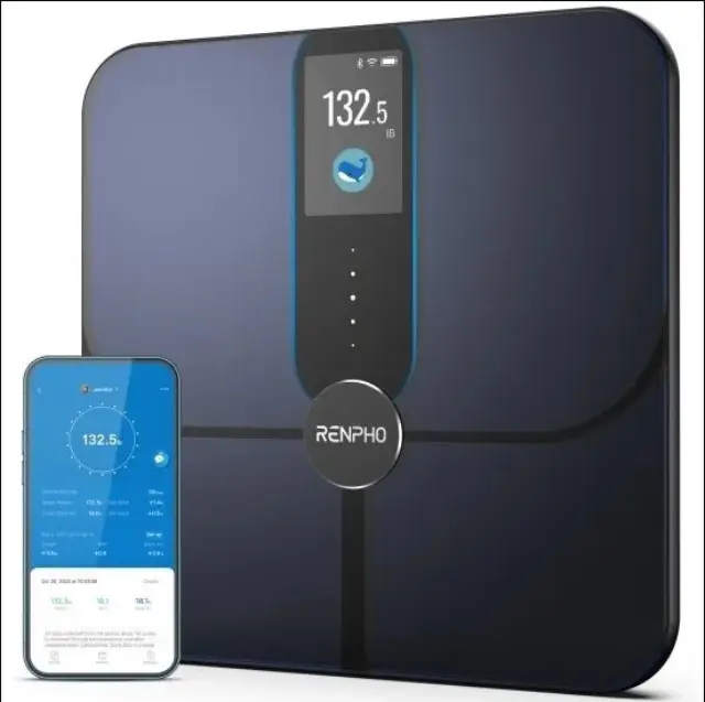 Renpho Elis Nova Έξυπνη Ζυγαριά με Λιπομετρητή Wi-Fi Bluetooth TFT Color Screen με 18 Μετρήσεις
