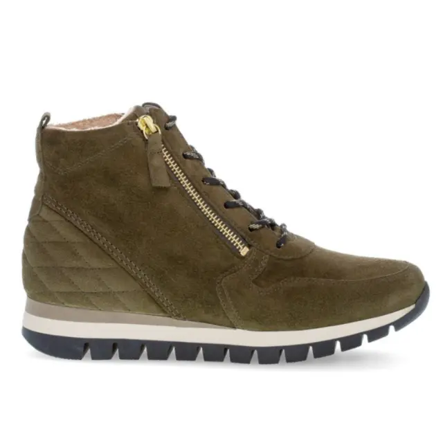 Gabor Μποτάκια Γυναικείο δέρμα Nubuck Πράσινο GAB/56455 33-OLIV
