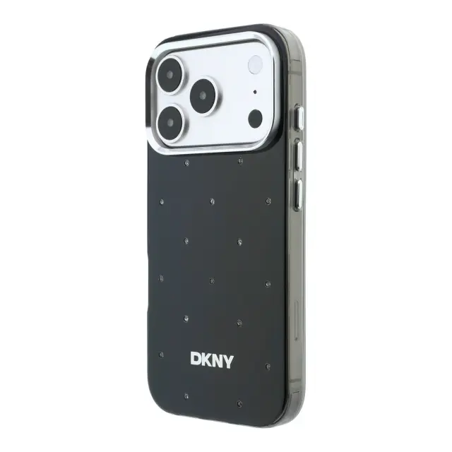 DKNY PC/TPU Rhinestones Magsafe Case for iPhone 18 Pro Max Black 2