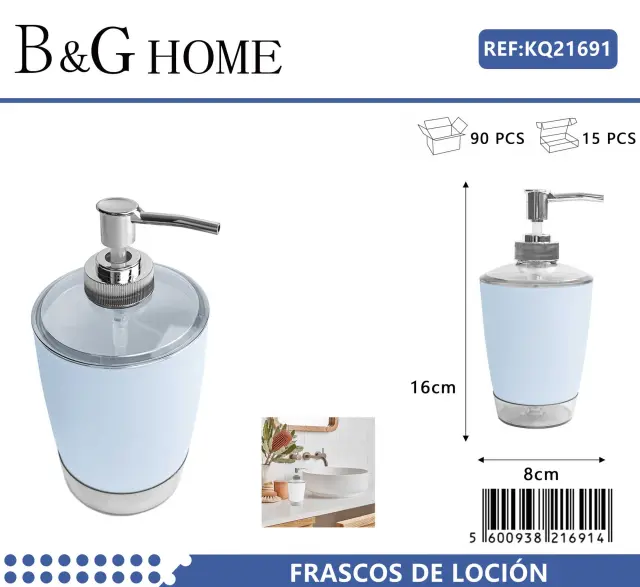 Θήκες κρεμοσάπουνου Dispenser πλαστικές - Σετ 5pcs - Light Blue - 21691 2