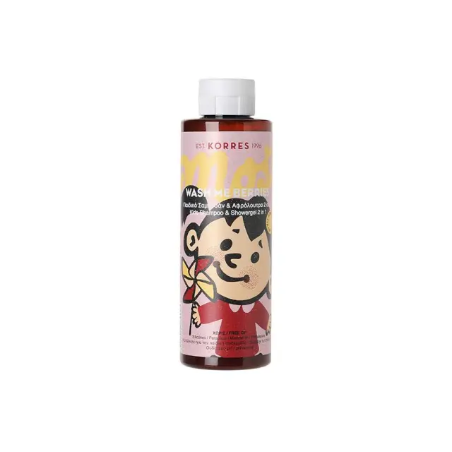 ΚΟΡΡΕΣ Αφρόλουτρο + Σαμπουάν 2in1 Wash Me Berries Girls 250ml