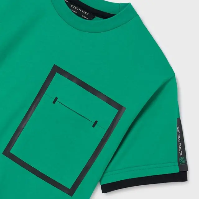 Junior 10 έως 18 ετών Μπλούζα oversize αντίθεση πράσινο - 16Ε 2