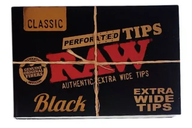 RAW Tips Black Τζιβάνα Μαύρη Φαρδιά Extra Wide - Aκατέργαστη 40φ. 2