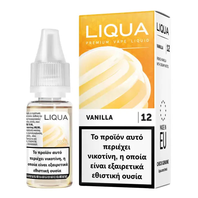 Liqua Vanilla 12mg 10ml Υγρό Αναπλήρωσης