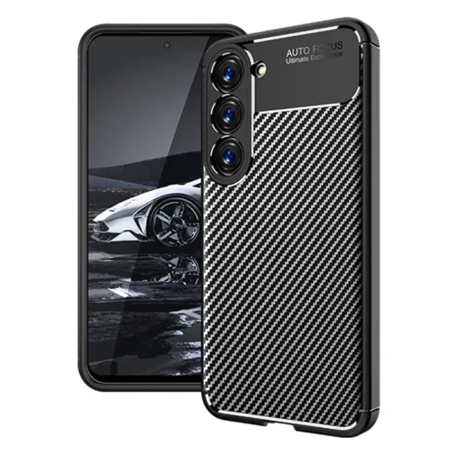Techsuit® Carbon Fiber Θήκη για Galaxy S23- Black
