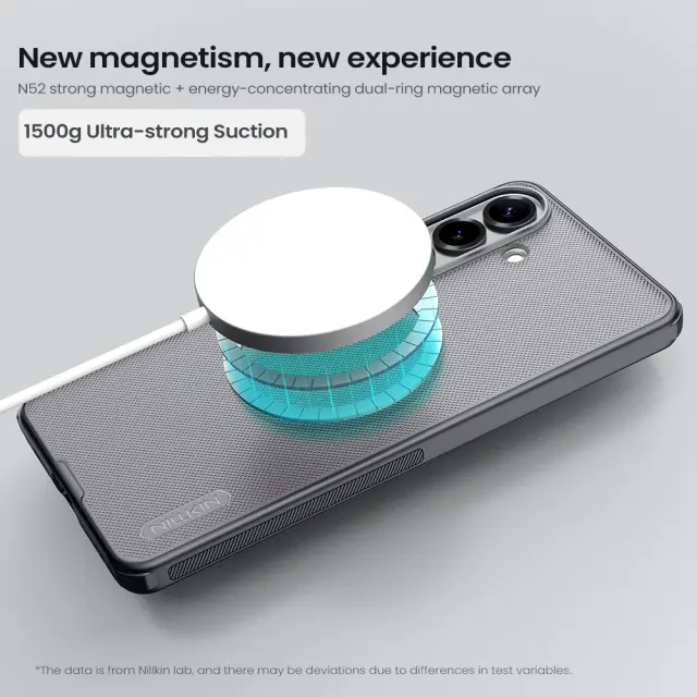 Nillkin Super Frosted PRO Magnetic Back Cover for Samsung Galaxy S26+ Transparent Black 3