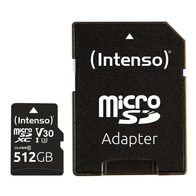 INTENSO microSDXC Card 512GB Class 10 UHS-I Professional with Adapter (3433493) (INTE3433493)