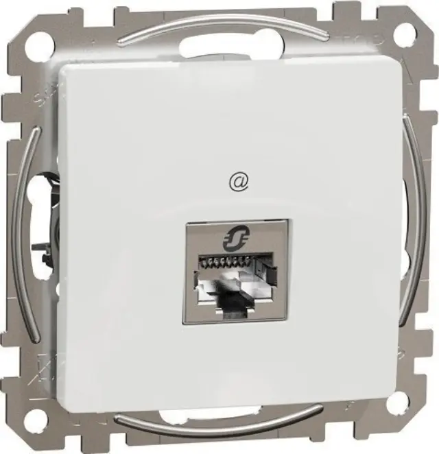 Socket Outlet Sedna Design & Elements CAT, STP, RJ45, Cat 5e, White, DATA Outlet, Sedna