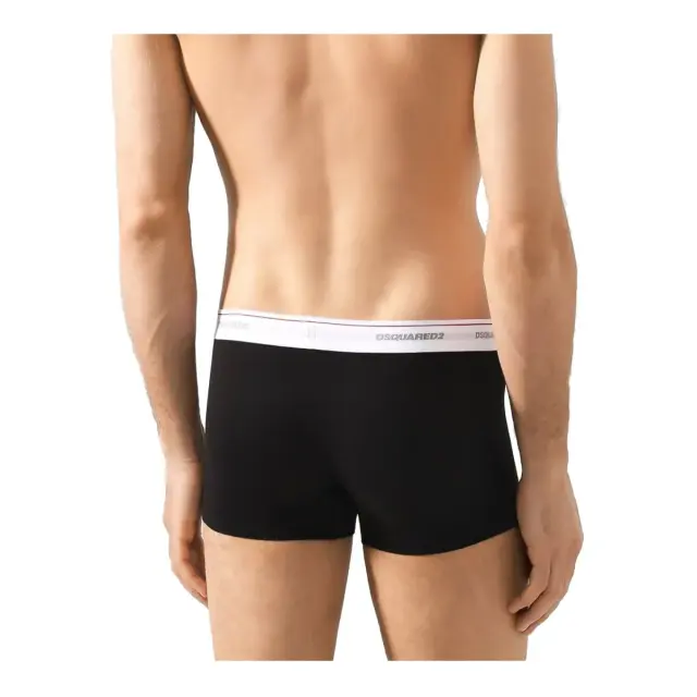 DSQUARED2 Ανδρικό Boxer Classic Logo - Τριπλό Πακέτο, Χρώμα Μαύρο 2