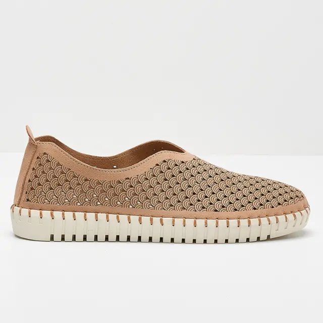 Comodissima Μοκασίνια-Loafers Γυναικείο δέρμα Nubuck Καφέ COM/OPORTUNIO BROWN