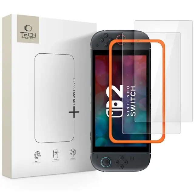 Tech-protect Easy Set+ 2-pack Nintendo Switch 2 Clear