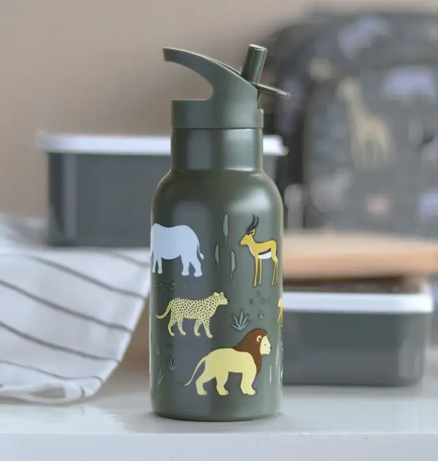 A Little Lovely Company Ανοξείδωτο Παγούρι Θερμός 350ml - Savanna DBSSSA60 2