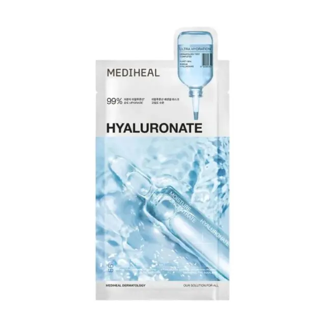 Mediheal Hyaluronate Essential Mask Ultra Hydration - Μάσκα με 10 Τυπους Υαλουρονικού Οξέος για εντατική ενυδάτωση