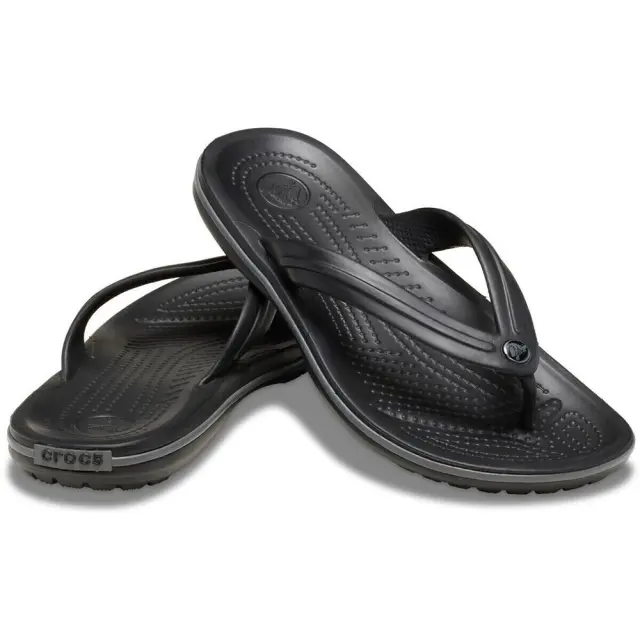 Crocs Crocband Flip Flops (11033-ODD) - Μαύρο-Γκρί 3