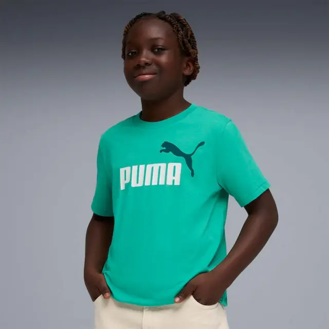 Puma Boy's Essentials 1 Color No1 Logo Tee Πράσινο Ανοιχτό 685778-40 (Puma) - 128 3