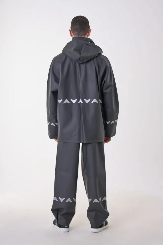 Anorak Αδιάβροχο Κοστούμι Avenue R Long Μαύρο - 2XL 2
