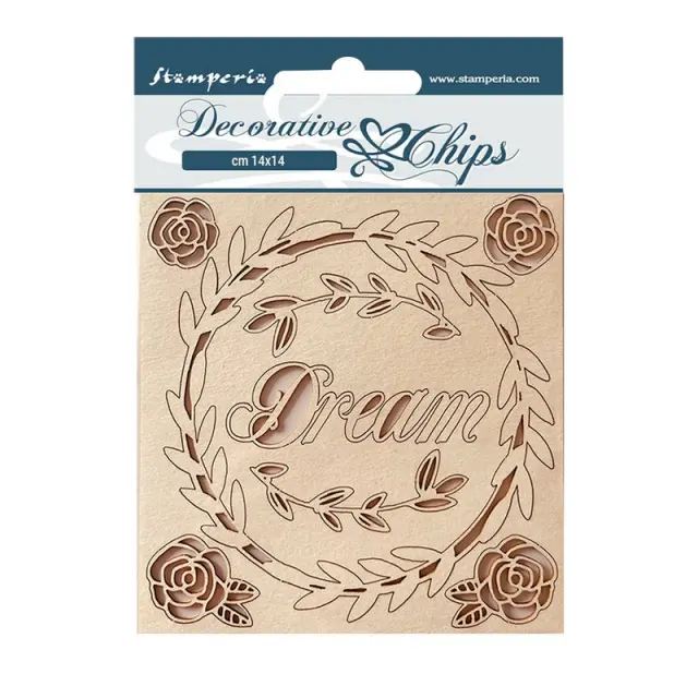 Chipboard Stamperia 14x14cm, Rose Perfume, Dream