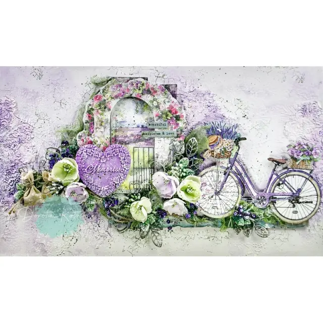 Εύκαμπτο Καλούπι για Σαπούνι-Γύψο - 21x29.7cm - Provence Plates & Hearts 3