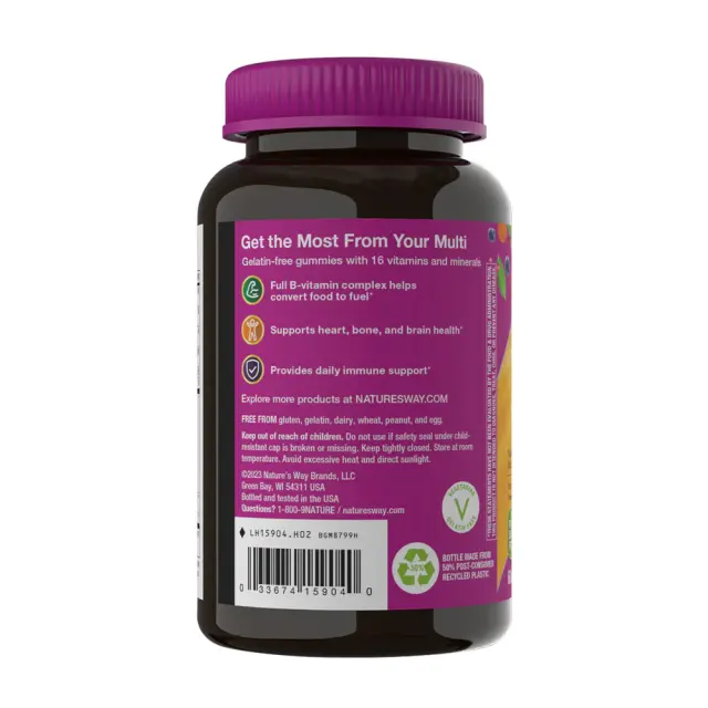 Nature's Way Alive!® Women's 50+ Gummy Multivitamin Mixed Berry, 60 Gummies 3