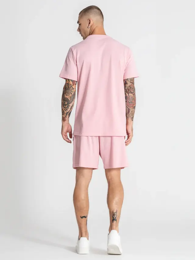 Gianni Kavanagh Ανδρικό TEXTURE T-Shirt – Light Pink - XL 3