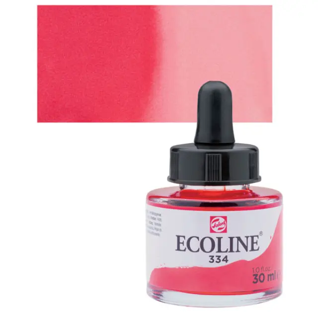 Μελάνι Talens Ecoline - 334 Scarlet - 30ml