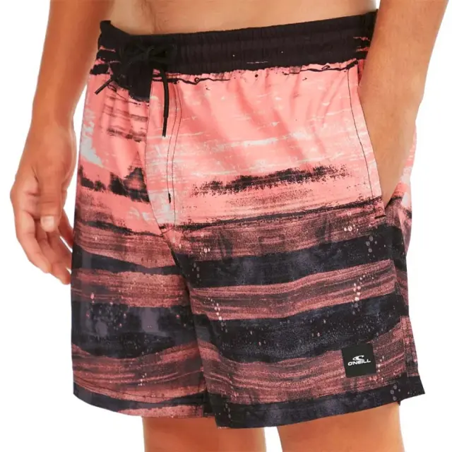O'neill Men's Cali Gradient 15inch Swim Shorts Μαύρο - Ροζ 2800194-34029 (O'neill) - Medium