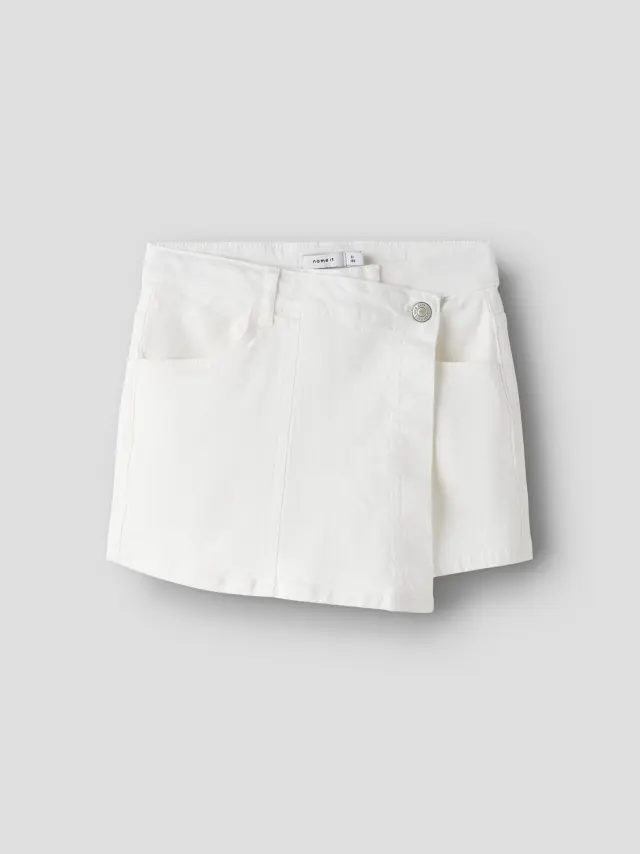 Name It Σορτς κοριτσίστικο υφαντό Λευκό NKFROSE TWI SKORT 1115-TP - 13258819 3